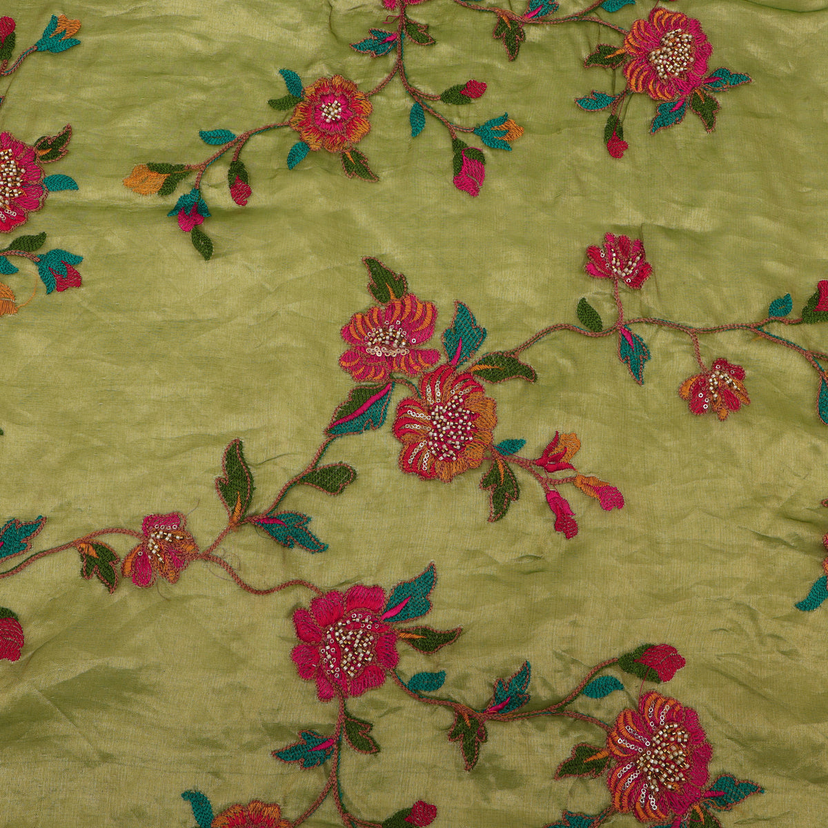 Pure Organza Tissue Embroidery Fabric
