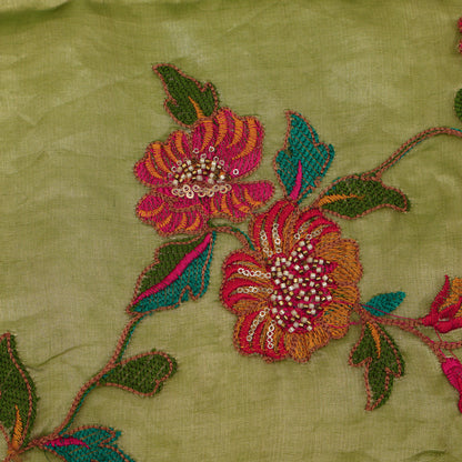 Pure Organza Tissue Embroidery Fabric