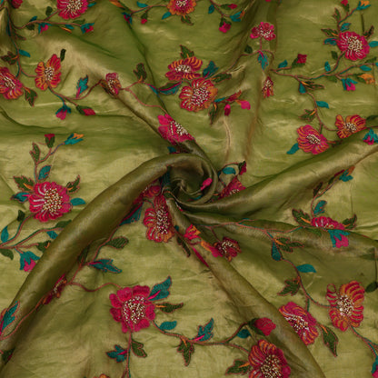 Pure Organza Tissue Embroidery Fabric