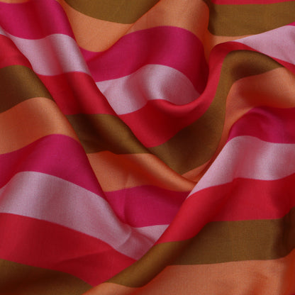 Multi-Color Modal Satin Hydra Print Fabric