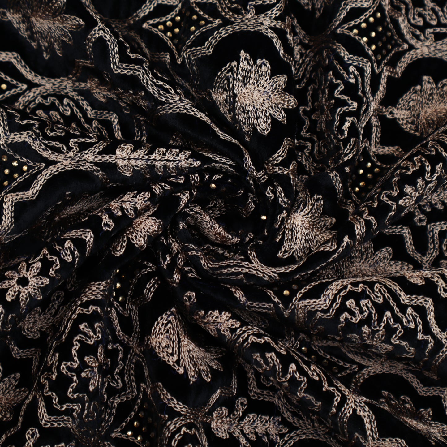 Velvet Embroidery Fabric