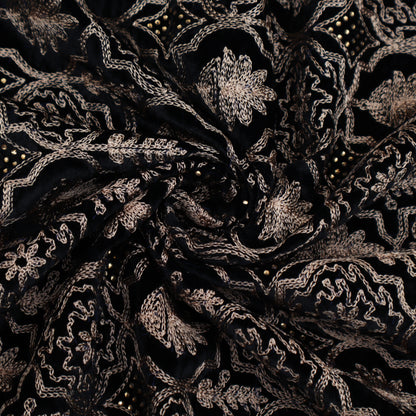 Velvet Embroidery Fabric
