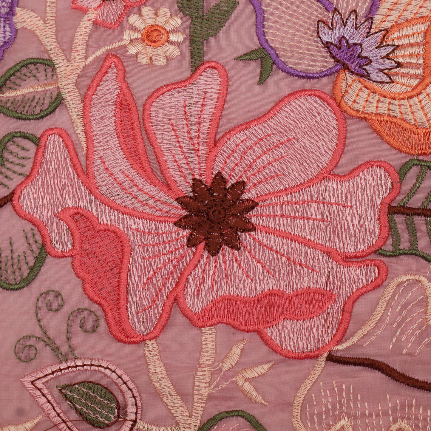 Mul Chanderi Embroidery Fabric