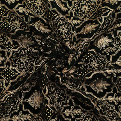 Velvet Embroidery Fabric