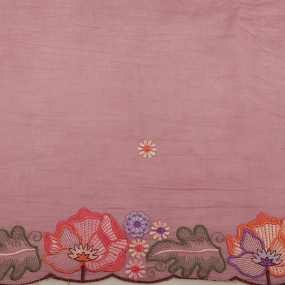 Mul Chanderi Embroidery Fabric