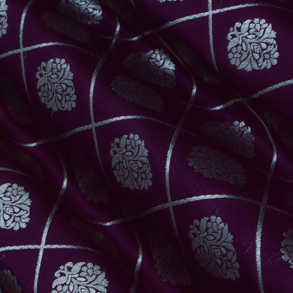 Purple Color Brocade Fabric