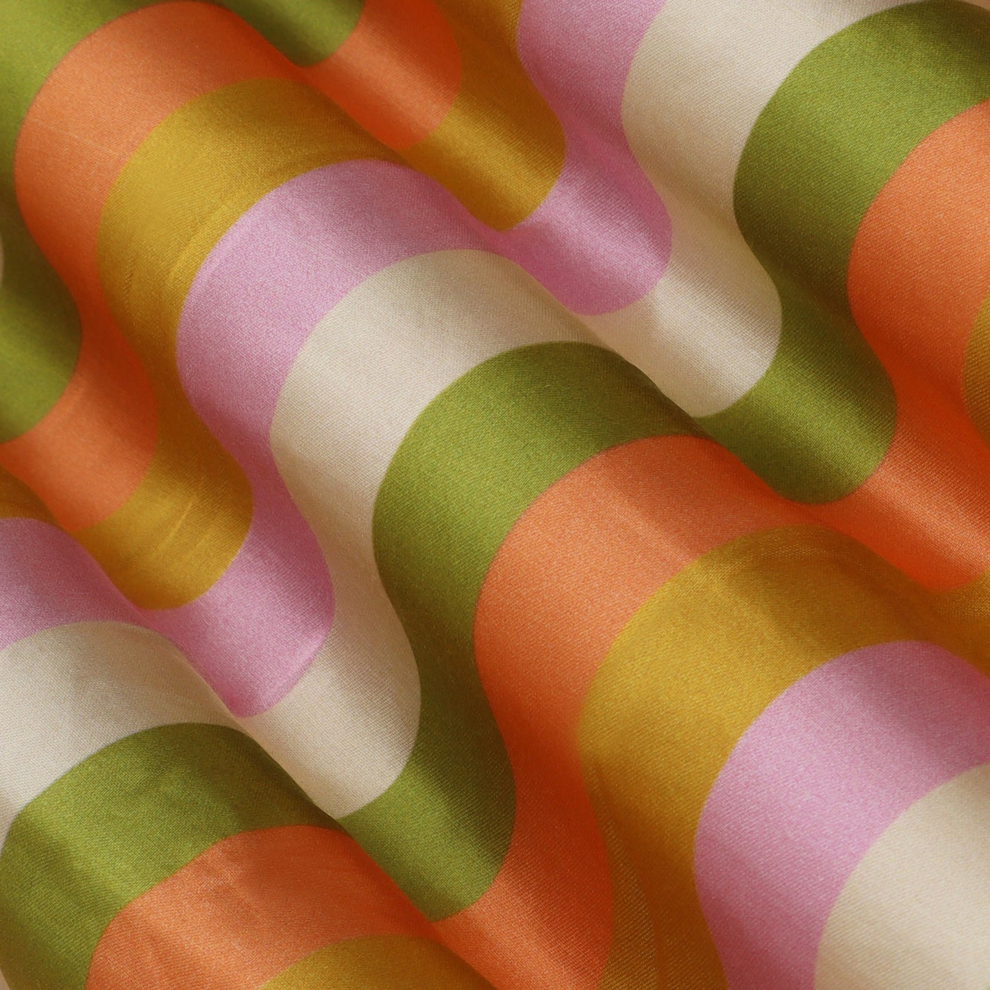 Multi-Color Modal Satin Hydra Print Fabric