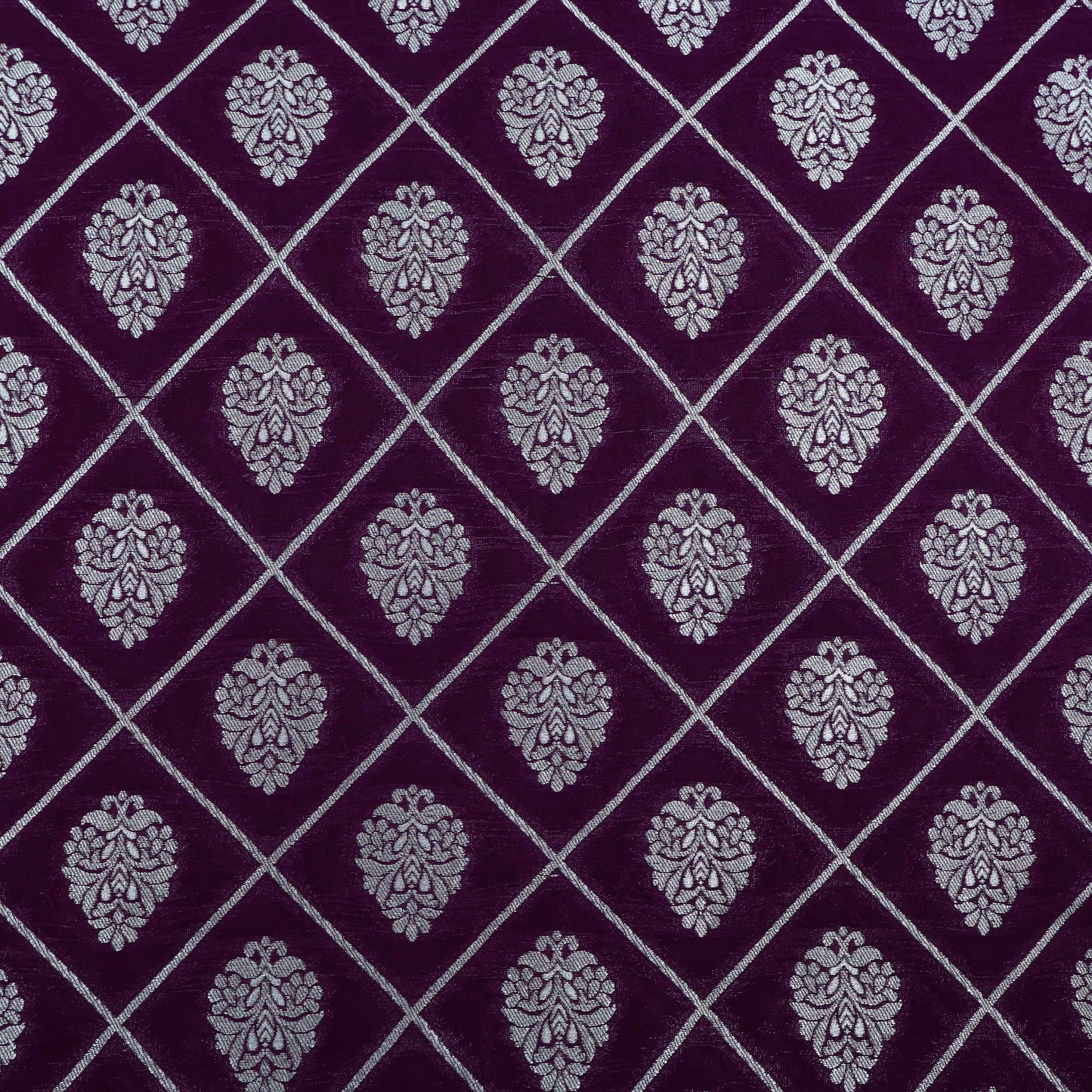 Purple Color Brocade Fabric