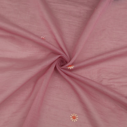 Mul Chanderi Embroidery Fabric