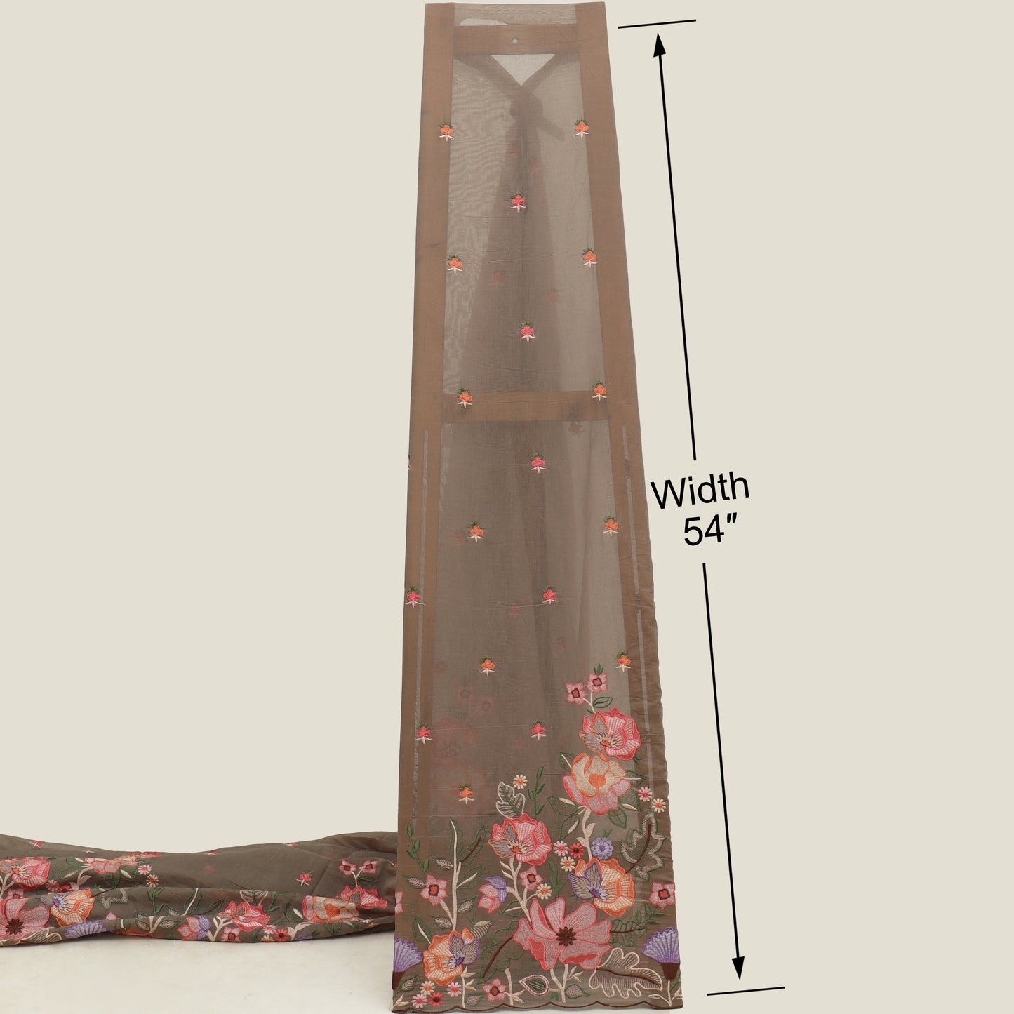 Mul Chanderi Embroidery Fabric