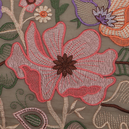 Mul Chanderi Embroidery Fabric