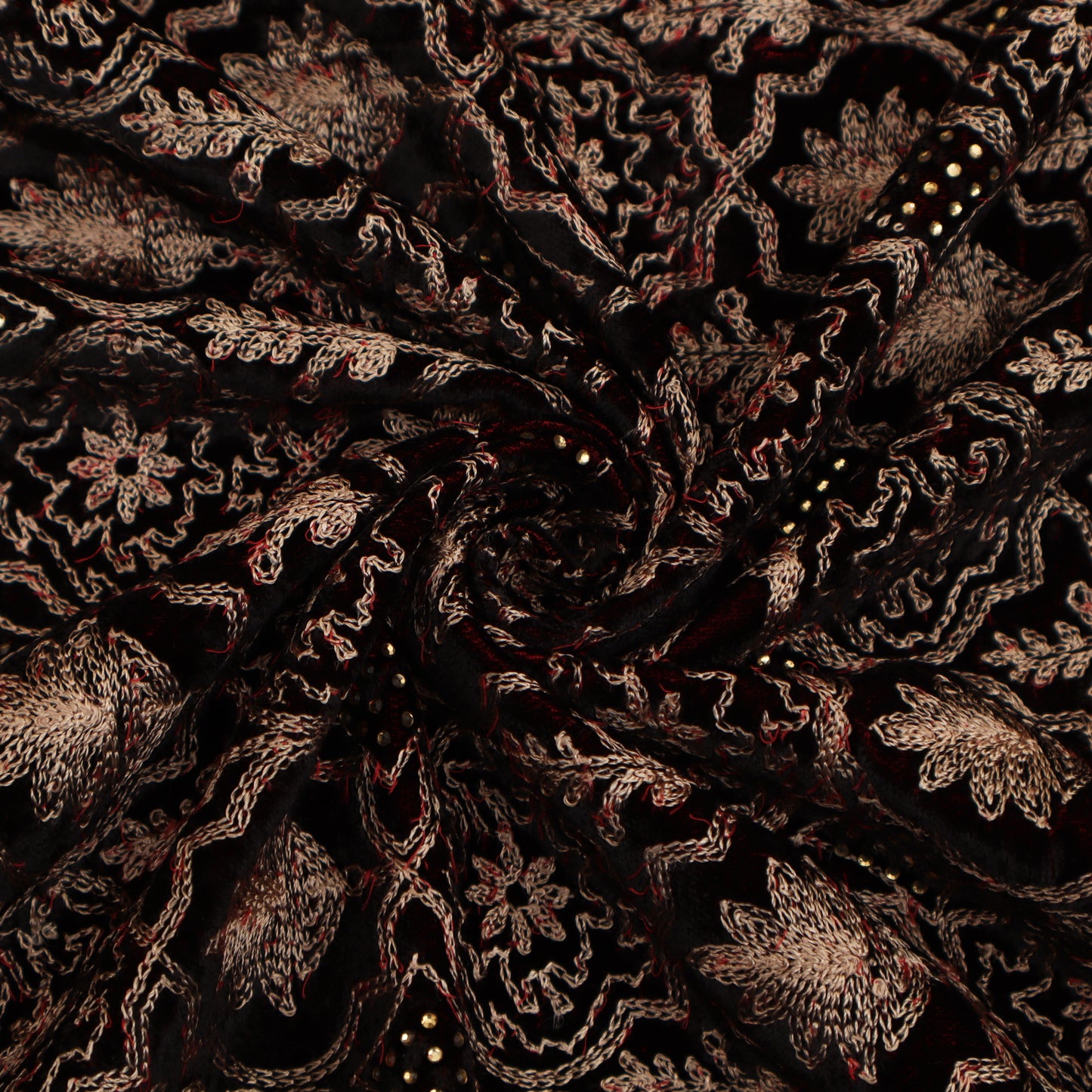 Velvet Embroidery Fabric