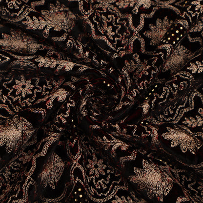 Velvet Embroidery Fabric
