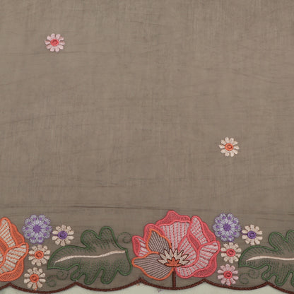 Mul Chanderi Embroidery Fabric