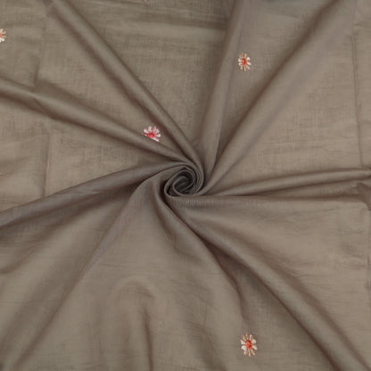 Mul Chanderi Embroidery Fabric