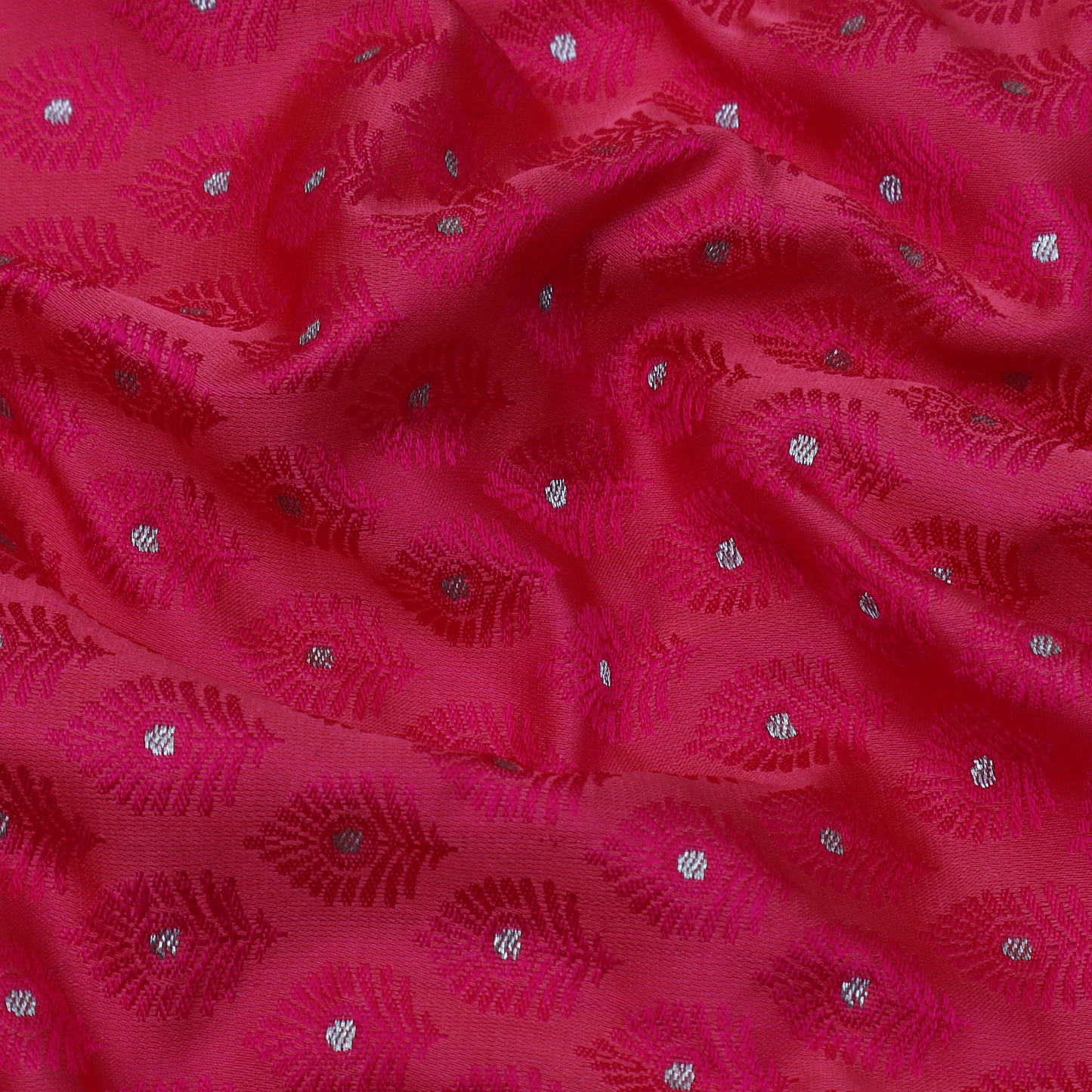 Pink Color  Brocade Fabric