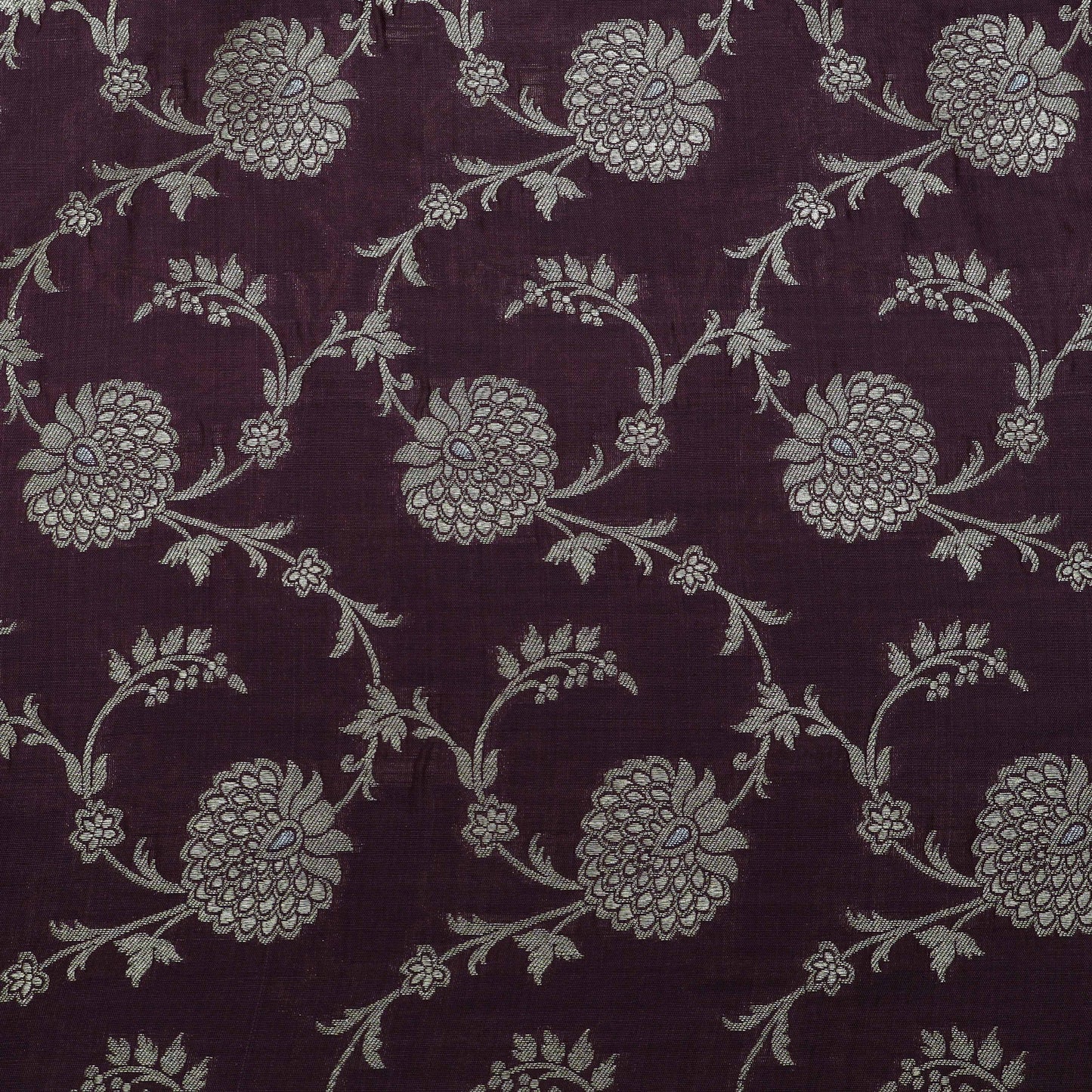 Wine Color Brocade Fabric