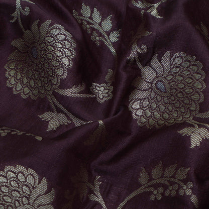 Wine Color Brocade Fabric