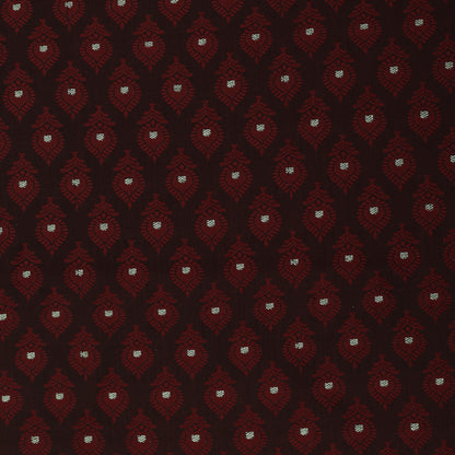 Brown Color  Brocade Fabric