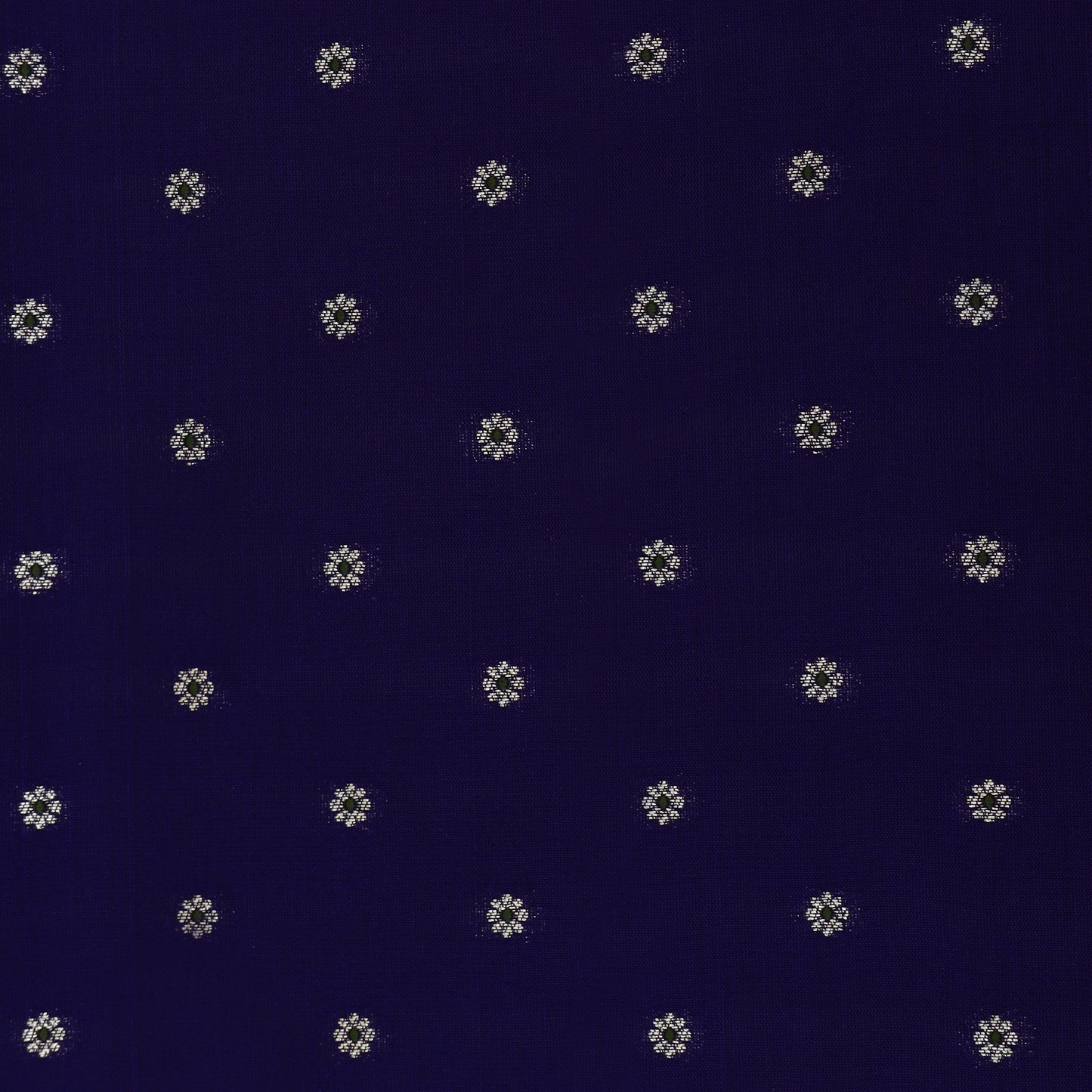 Royal Blue Color Katan Meena Brocade Fabric