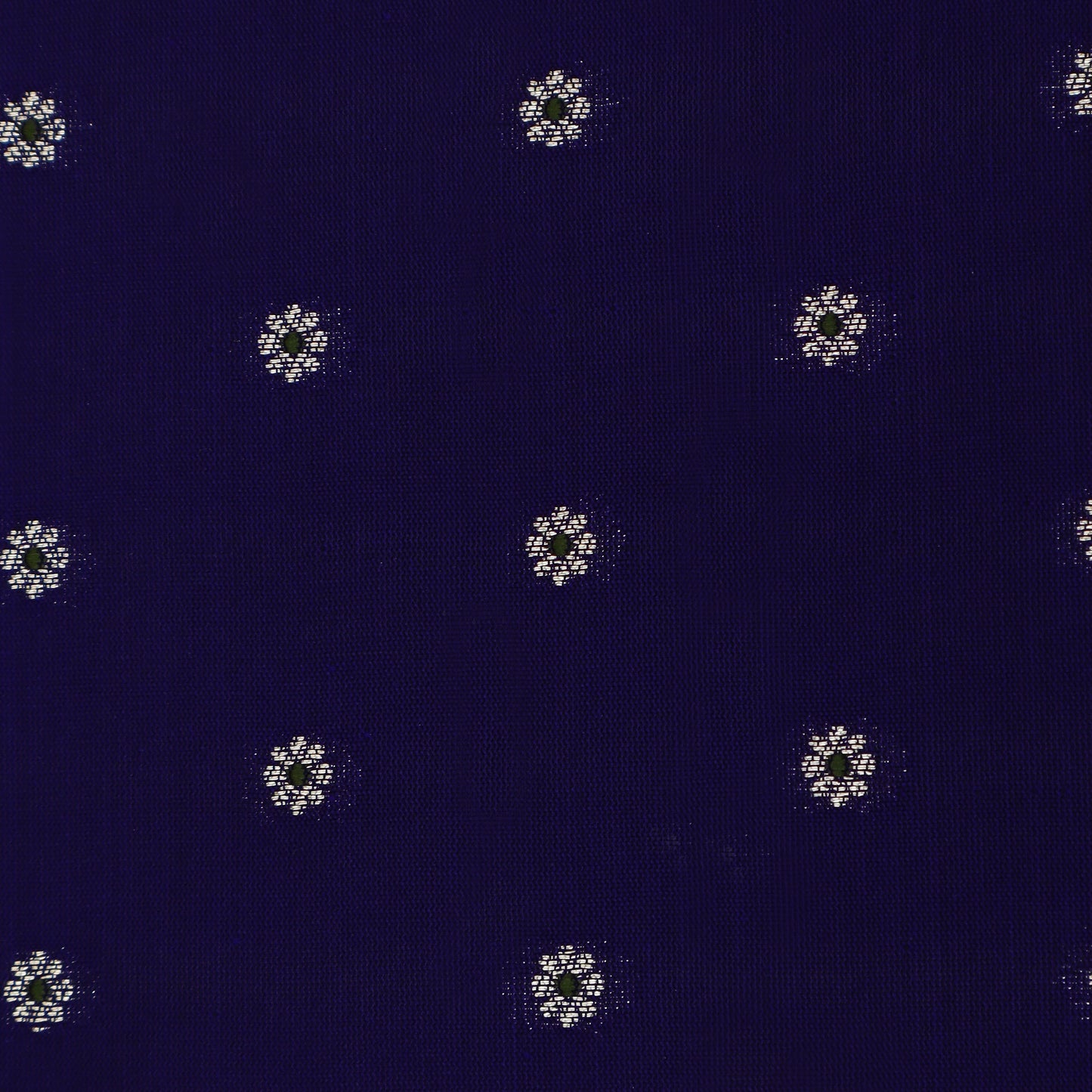 Royal Blue Color Katan Meena Brocade Fabric