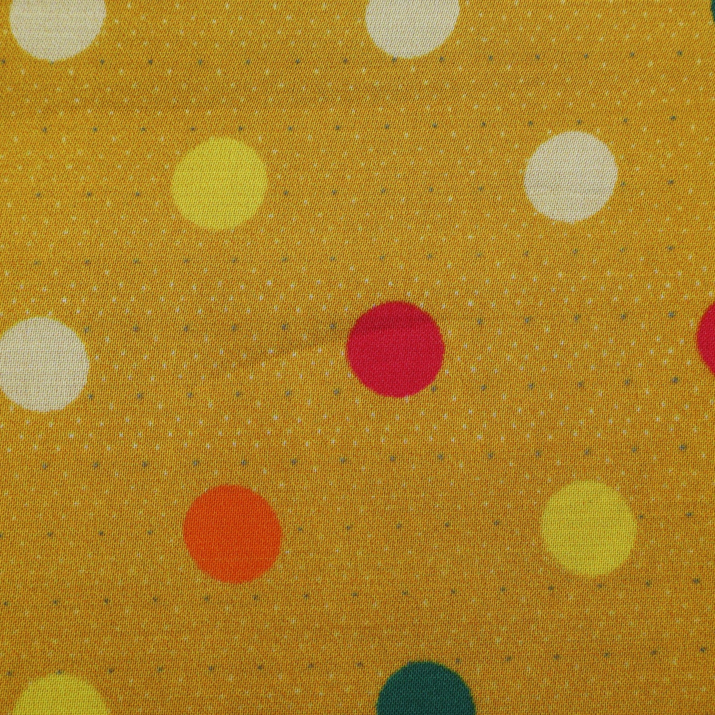 Yellow Color Modal Satin Hydra Print Fabric