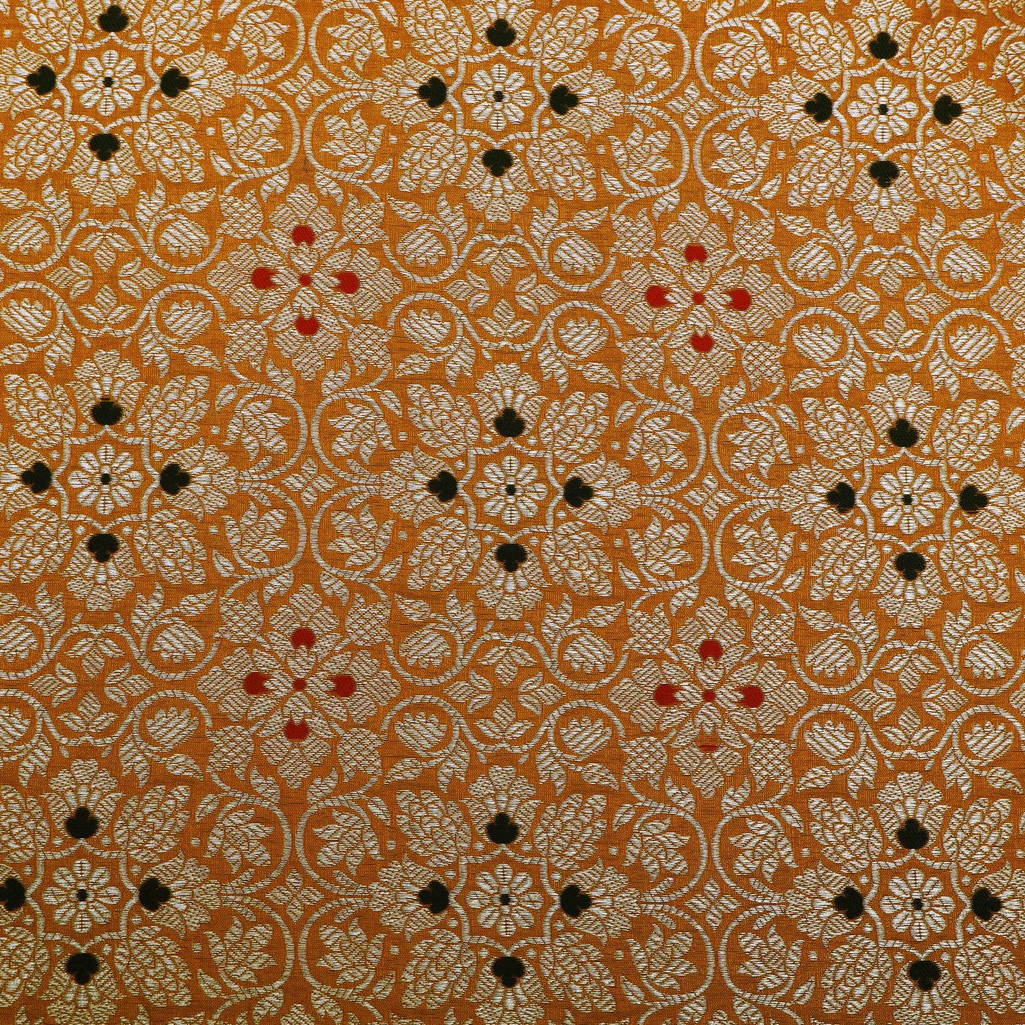 Mustard Color Brocade Fabric