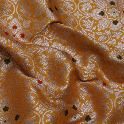 Mustard Color Brocade Fabric