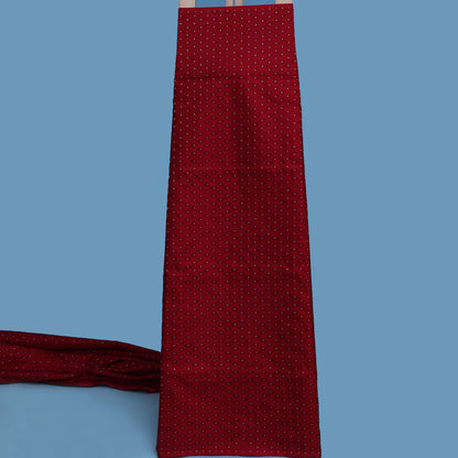 Maroon Color  Brocade Fabric