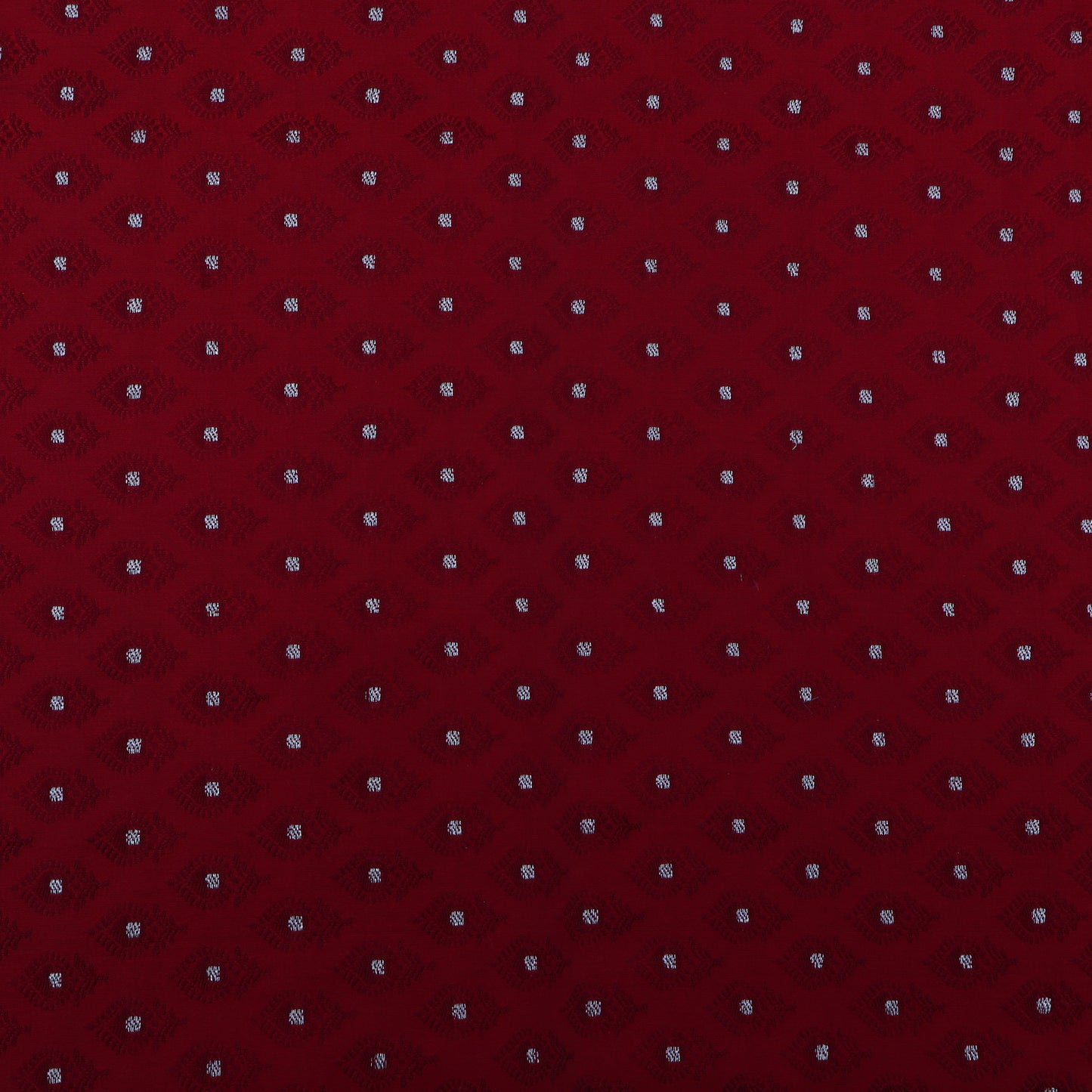 Maroon Color  Brocade Fabric