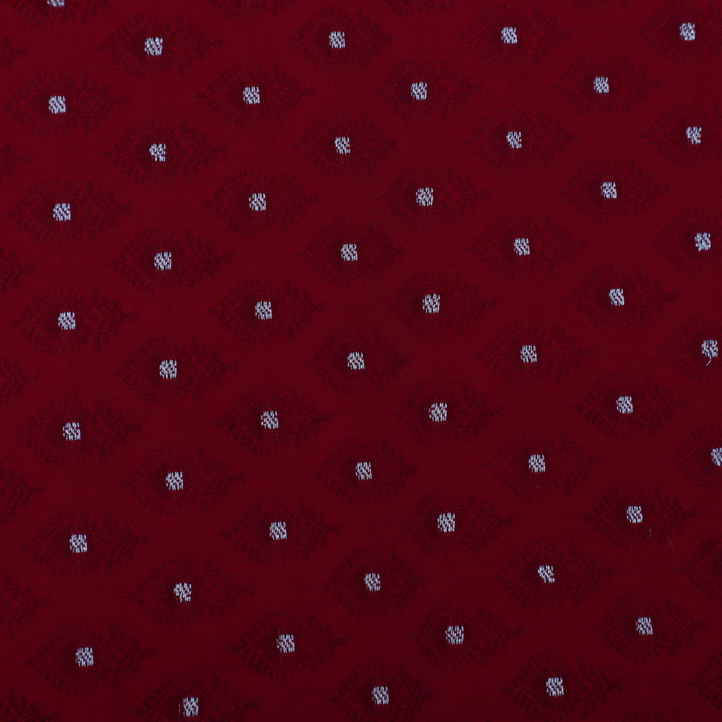 Maroon Color  Brocade Fabric