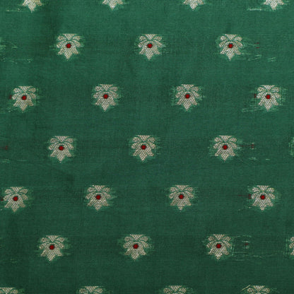 Green Color Brocade Fabric