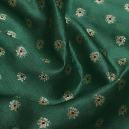 Green Color Brocade Fabric