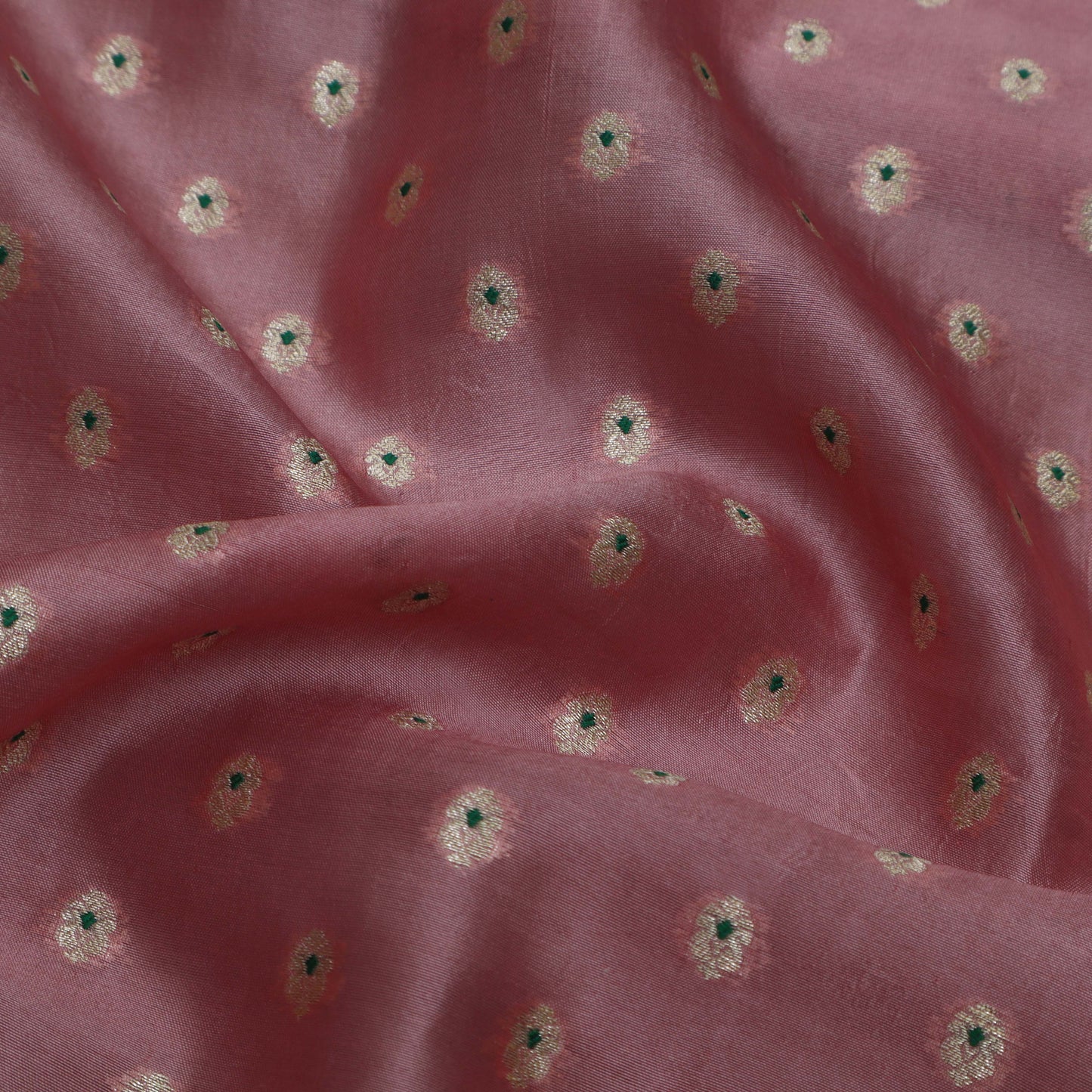 Onion Color Brocade Fabric