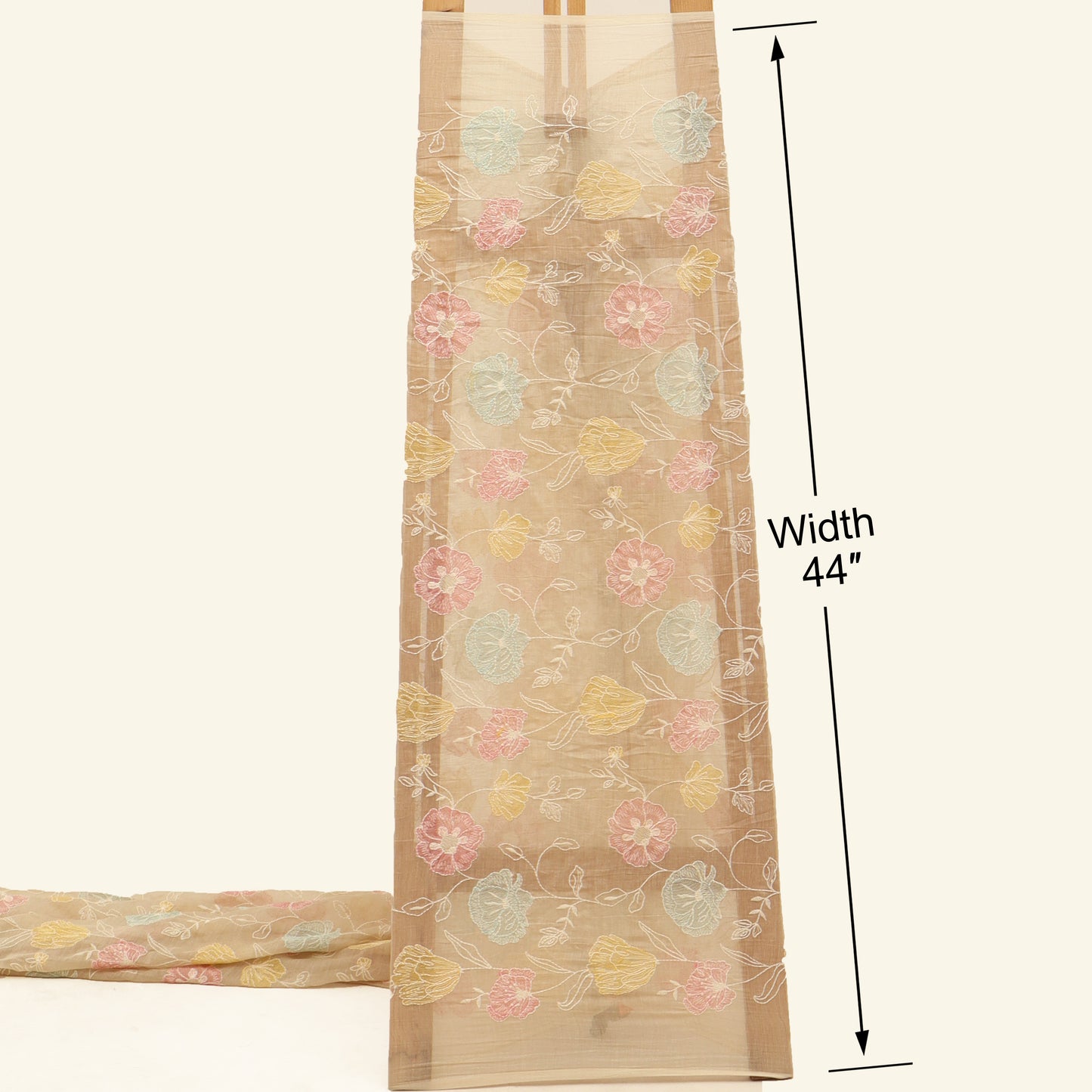 Chanderi Embroidery Fabric