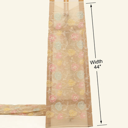 Chanderi Embroidery Fabric