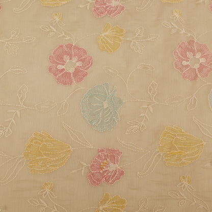 Chanderi Embroidery Fabric