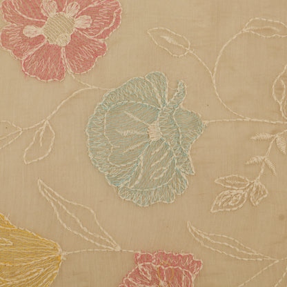 Chanderi Embroidery Fabric
