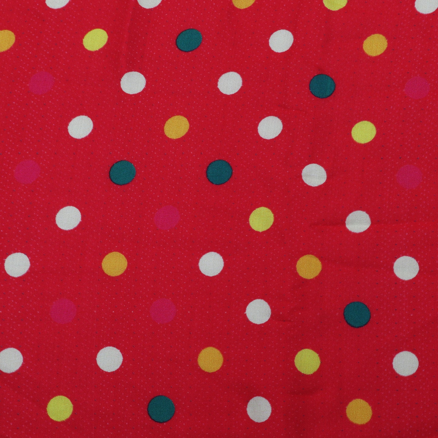 Red Color Modal Satin Hydra Print Fabric