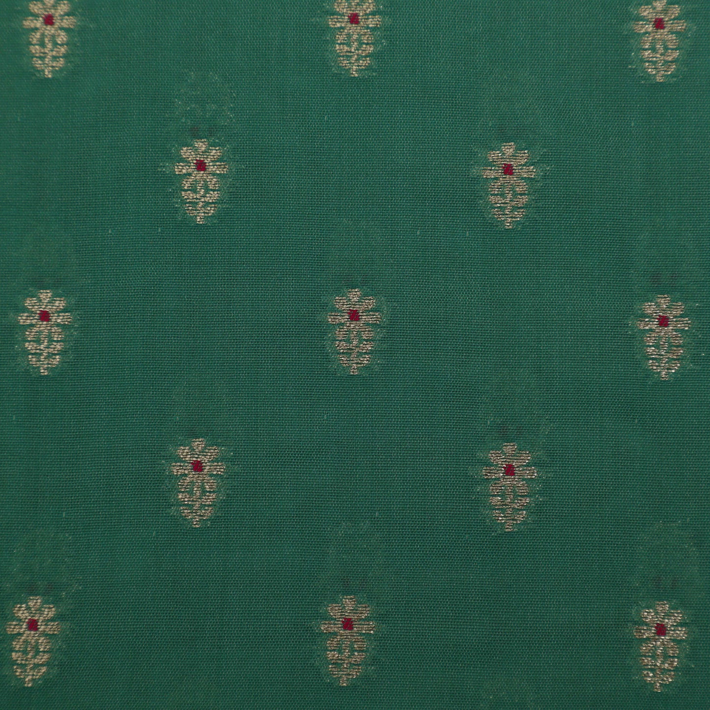 Rama Green Color Brocade Fabric