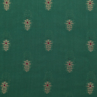 Rama Green Color Brocade Fabric