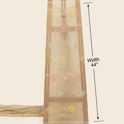 Chanderi Embroidery Fabric