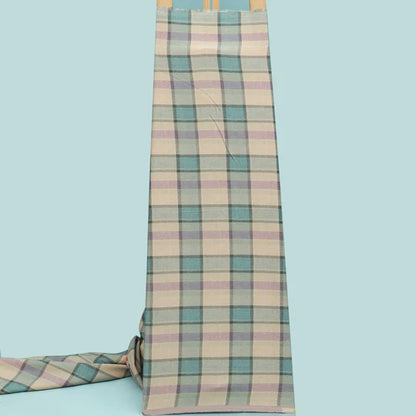 Multicolor Pashmina Check Fabric (Cut Pices 2Mtr)