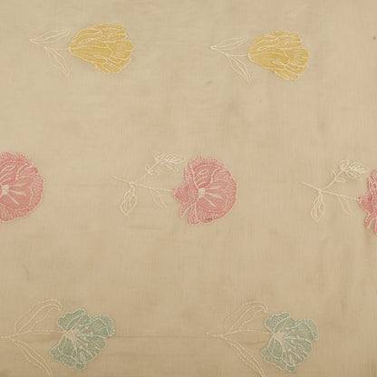 Chanderi Embroidery Fabric