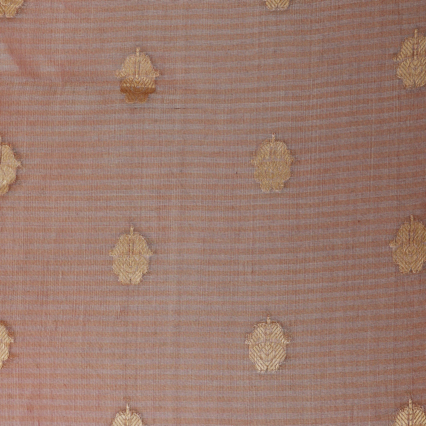 Rust Color Organza Tissue Booti Fabric