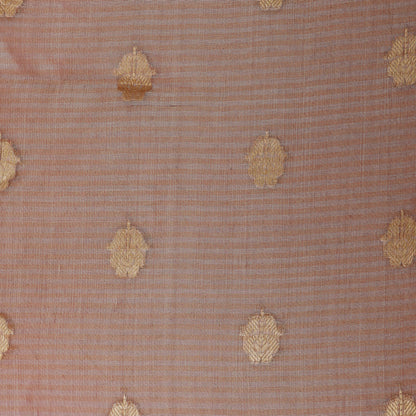Rust Color Organza Tissue Booti Fabric