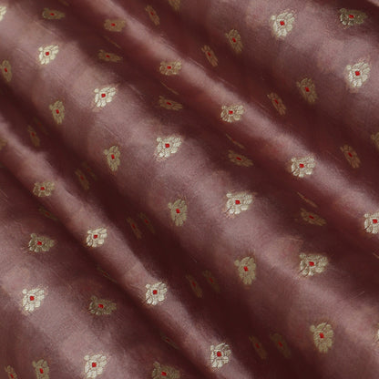 Onion Color Brocade Fabric