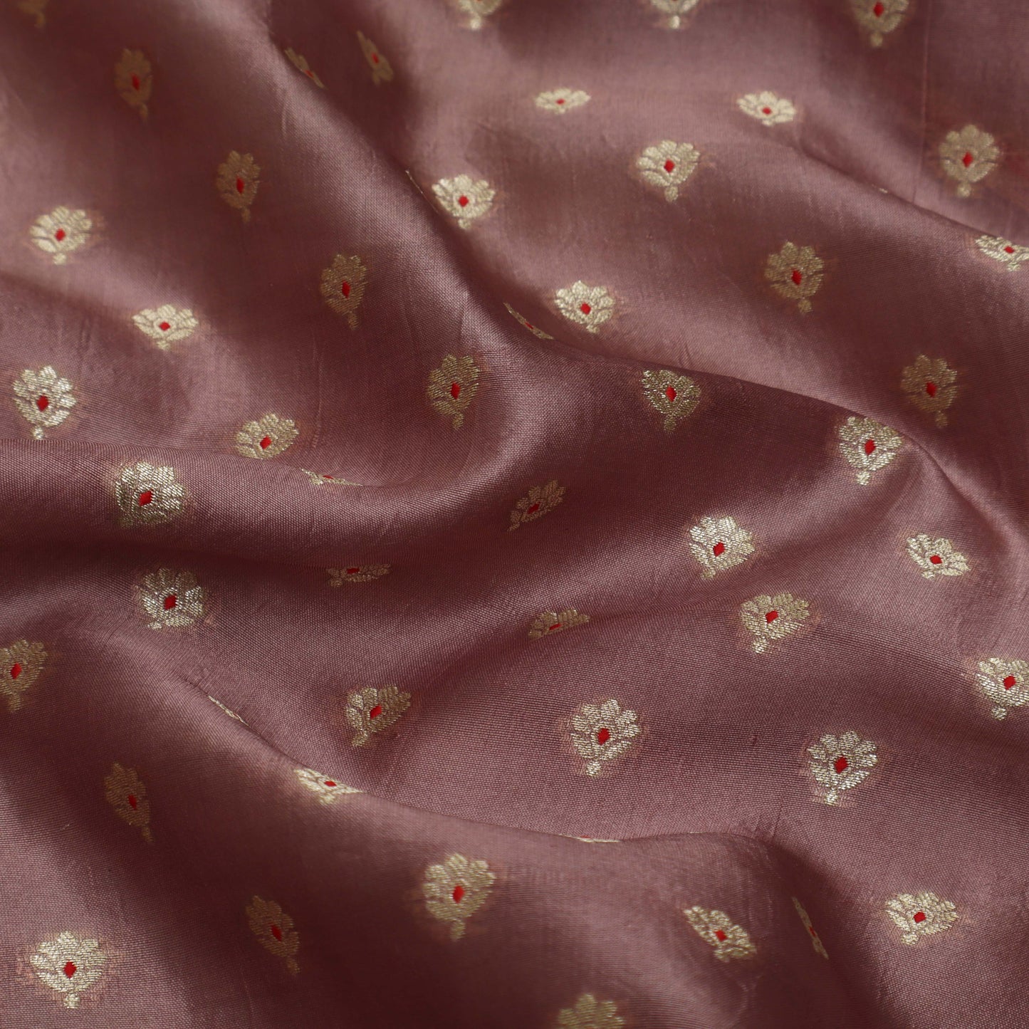 Onion Color Brocade Fabric