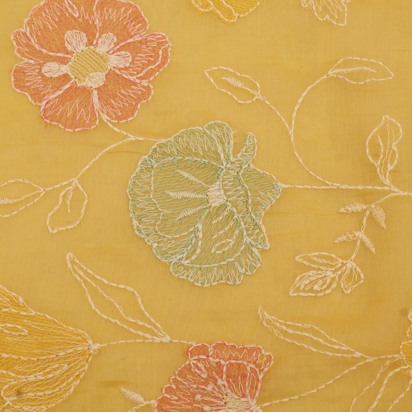 Chanderi Embroidery Fabric