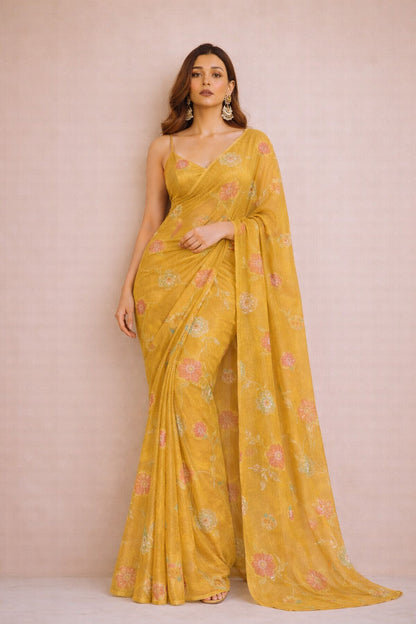 Chanderi Embroidery Fabric